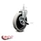 Service Caster 5 Inch Thermoplastic Rubber Wheel 7/8 Grip Ring Stem Caster with Brake SCC SCC-GR05S510-TPRS-SLB-71678 - alternate 2